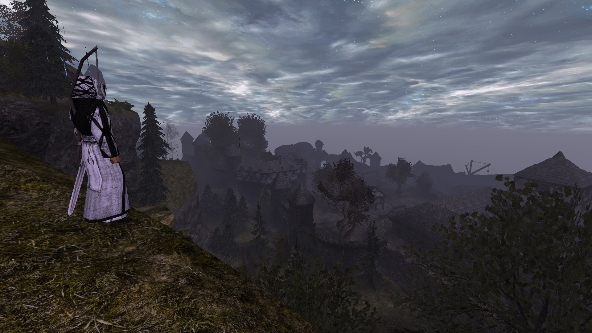 Готика 2 возвращение 2. Готика 2 предопределение донато и путь в город. 0 лагерь охотников. Готика 2 лук бсп. Готика 2 предопределение.